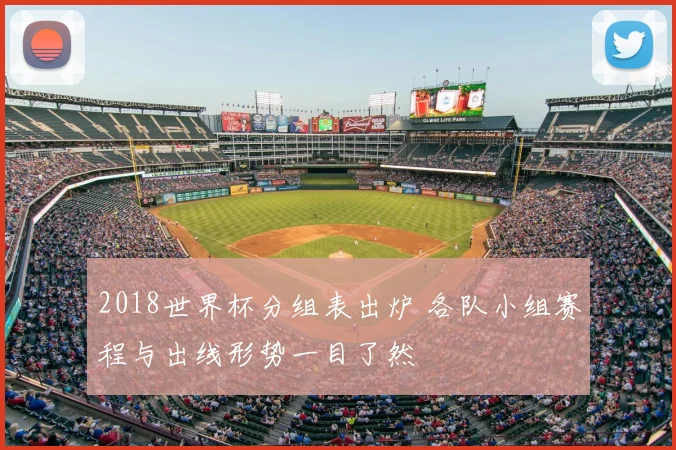2018世界杯分组表出炉 各队小组赛程与出线形势一目了然
